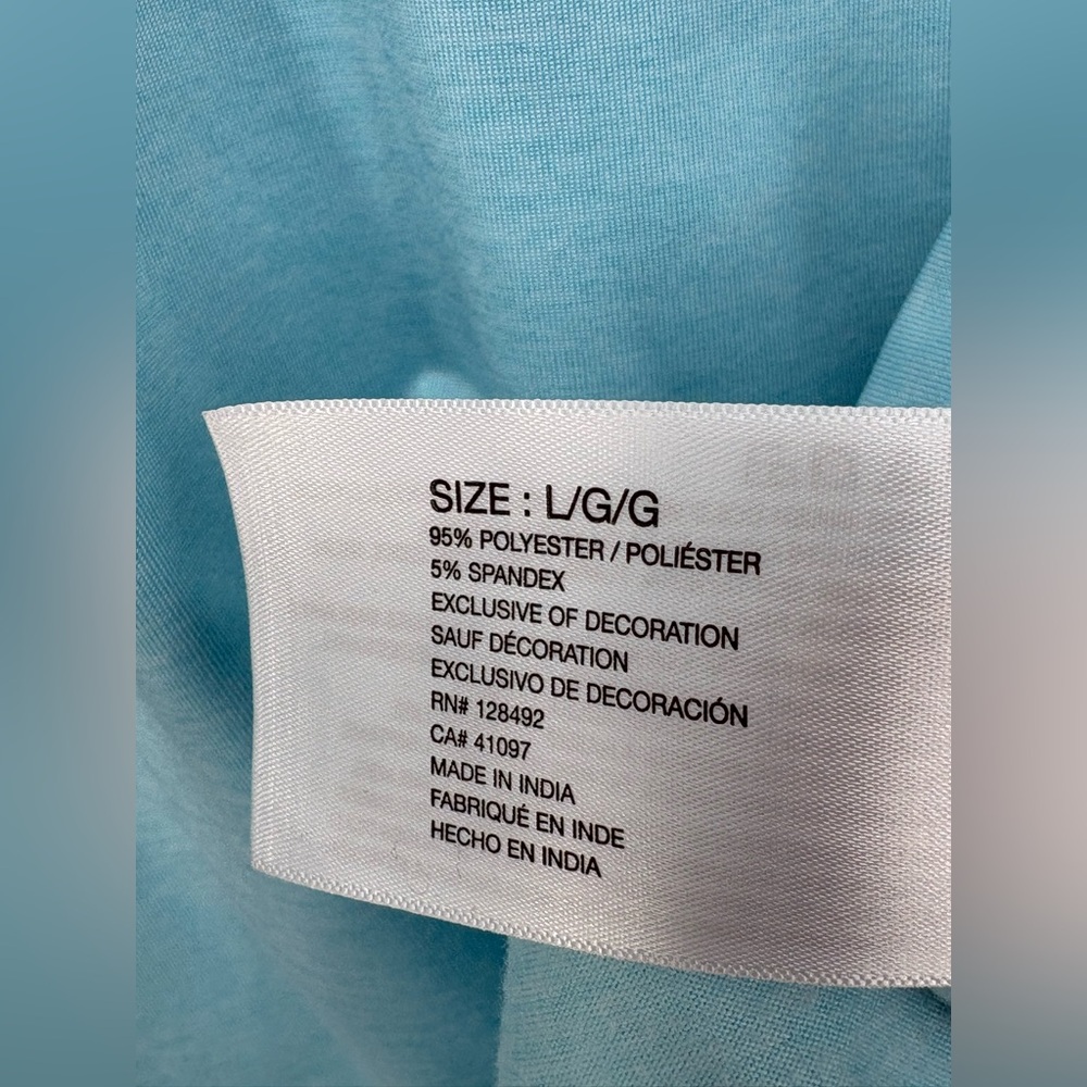 GREG NORMAN Golf Shirt Light Blue Quarter-Zip Pullover Women’s Large - Picture 6 of 8